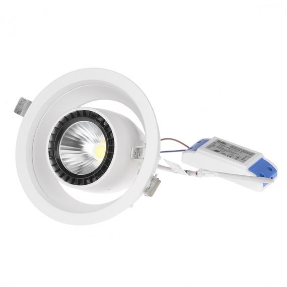 Светильник потолочный LED врезной  LED-56/24W NW WH COB | Зображення 4