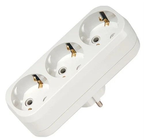 Колодка трійник лінійний з заземленням Leon Ny95000745