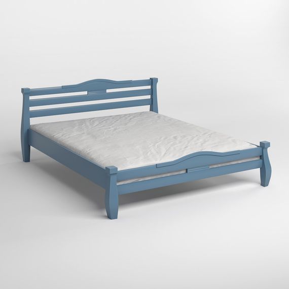 Двоспальне дерев&#039;яне ліжко Mebigrand Монако Сіро-синій (S7010R90B) 140х190 см (MBG-4409) | Зображення 1