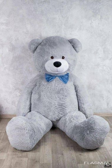 Огромный мягкий мишка Yarokuz Уильям 250 см Серый | Зображення 5