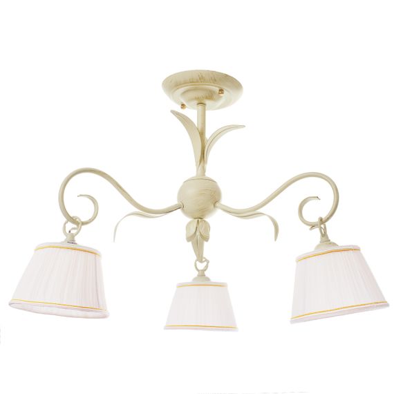 Люстра потолочная с абажуром E14 40W WH (BKL-668S/3)