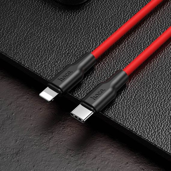 Кабель Hoco X21 Plus Silicone PD 20W Lightning (1m) | Зображення 9