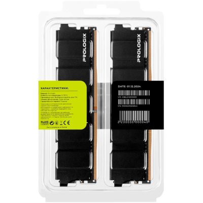 Модуль памяти для компьютера DDR4 16GB (2x8GB) 3200 MHz Black Prologix (PRO16GB3200B4K) | Зображення 6