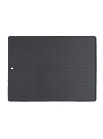 Килимок антиковзкий під миски для тварин Dexas Pet Bowl Grippmat 43 см х 60 см, сірий