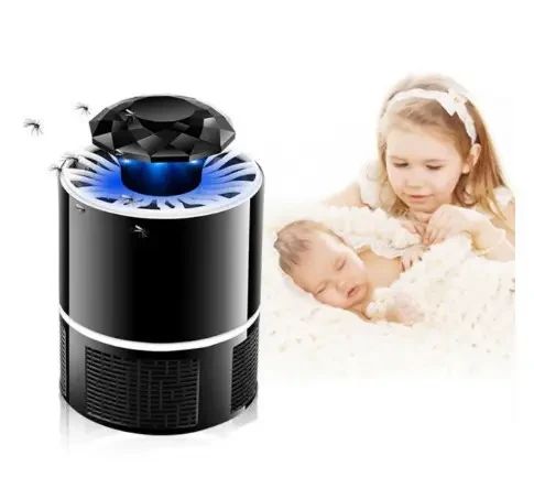 Лампа ловушка для комаров уничтожитель насекомых 5 Вт USB Mosquito Killer Lamp черная