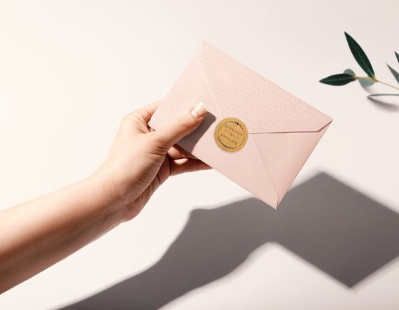 Этикетка наклейка круглая крафт "Handmade 1", Диаметр 50 мм, 250 шт/рулон, Viskom | Зображення 4