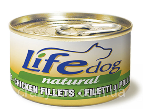 Вологий корм для собак LifeDog Chicken Fillets з курячим філе 90 г 420205