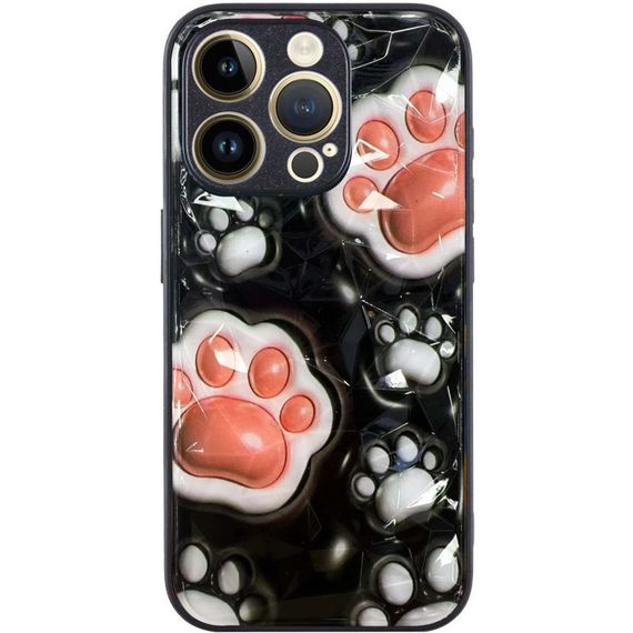 TPU+PC чехол Prisma Plushie для Apple iPhone 15 Pro (6.1") Paws | Зображення 1