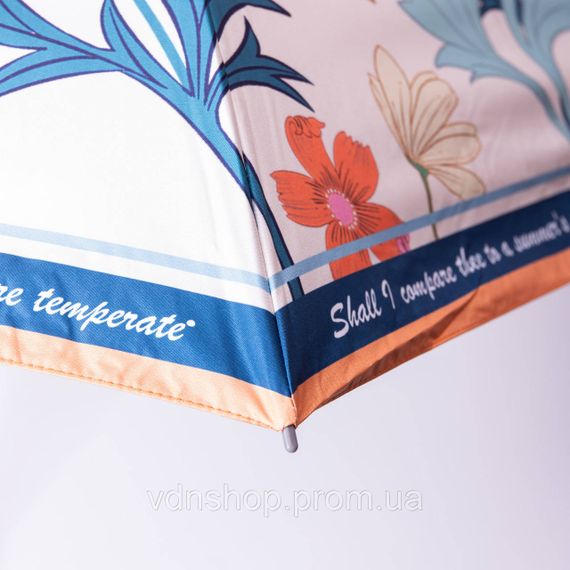 Парасолька механічна елегантна з принтом міцна надійна з поліестеру діаметр 99 см Помаранчевий HP-23-15O | Зображення 7