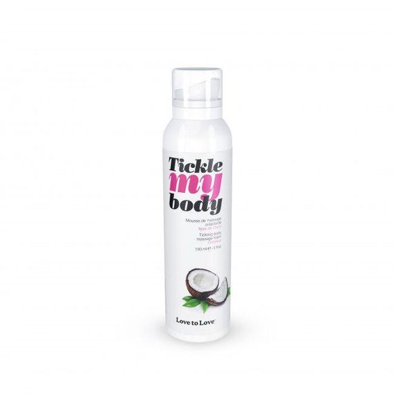 Масажна піна Love To Love TICKLE MY BODY COCONUT (150 мл) зволожуюча | Зображення 1