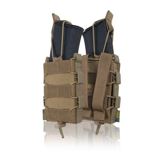 Жорсткий посилений тактичний підсумок Kiborg GU Single Mag Pouch Coyote | Зображення 7