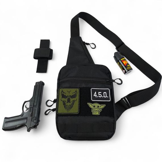 Сумка через плече з військової тканини, Нагрудна сумка розвантаження Тактична месседжер TV-99 | Зображення 7