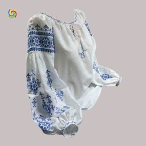 Рубашка Украинская вышиванка  44428899 цвет белый размер L/XL