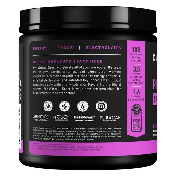 Pre-Workout, Sport 270 g (Glacier Grape) | Зображення 1