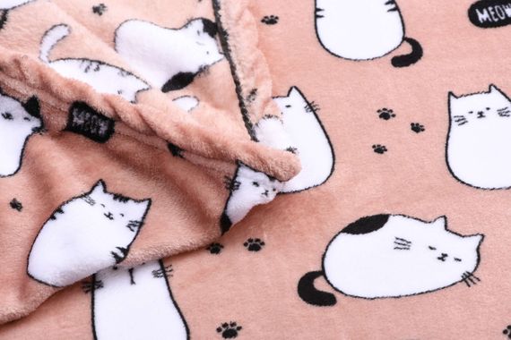 Плед Ardesto Flannel 160х200см котики (ART0108PB) | Зображення 2