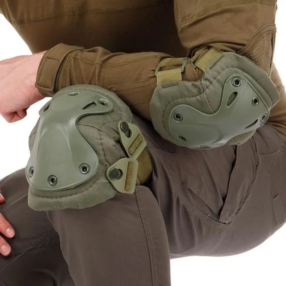 Тактичні наколінники та налокітники T-Pads захисні анатомічної форми олива | Зображення 3