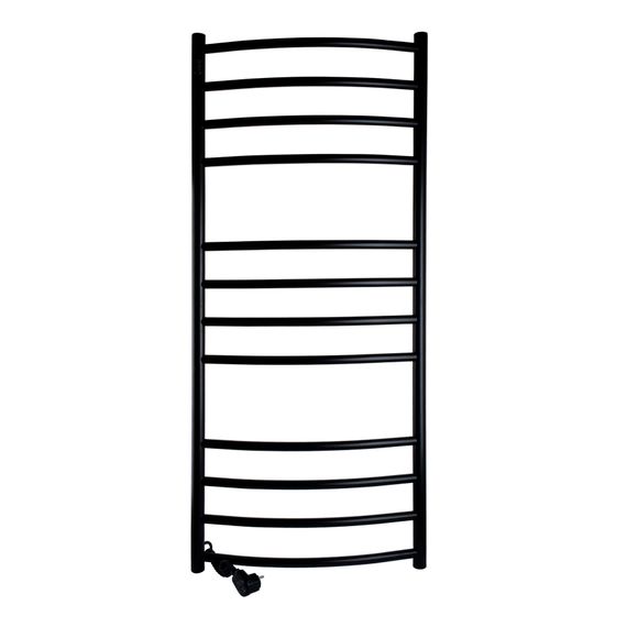 Рушникосушарка UNIO LDE EL 1200-500-12 BLK Драбинка Дуга Еліт чорна (21554)