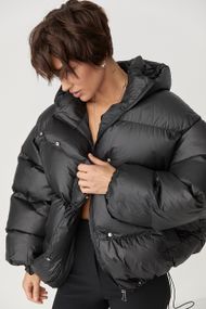 Жіноча тепла куртка оверсайз - чорний цвет, ONE SIZE (є розміри)