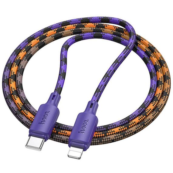 Дата кабель Hoco X116 Meridian Type-C to Lightning 27W (1m) Gradient Purple Mix | Зображення 3