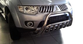 Передній захист WT002 (нерж.) для Mitsubishi Pajero Sport 2008-2015рр