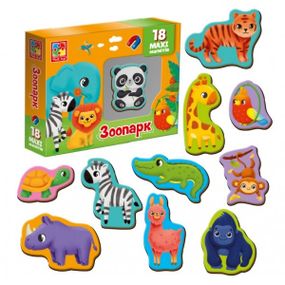 Игра магнитная Vladi Toys Зоо VT3106-25 18 предметов