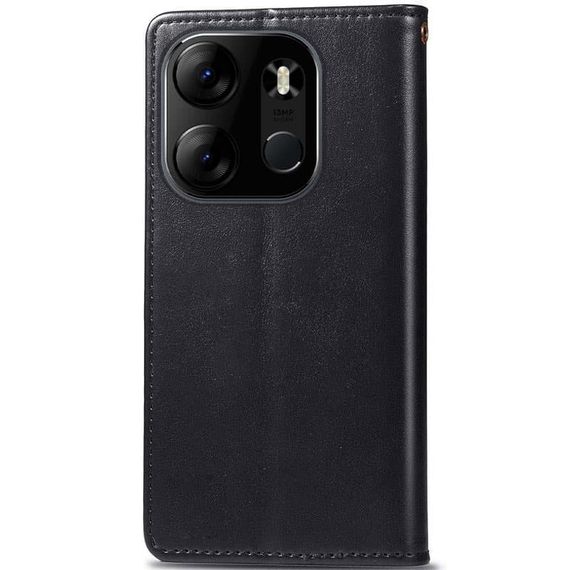 Шкіряний чохол-книжка GETMAN Gallant (PU) для Tecno Spark Go 2023 Чорний | Зображення 1