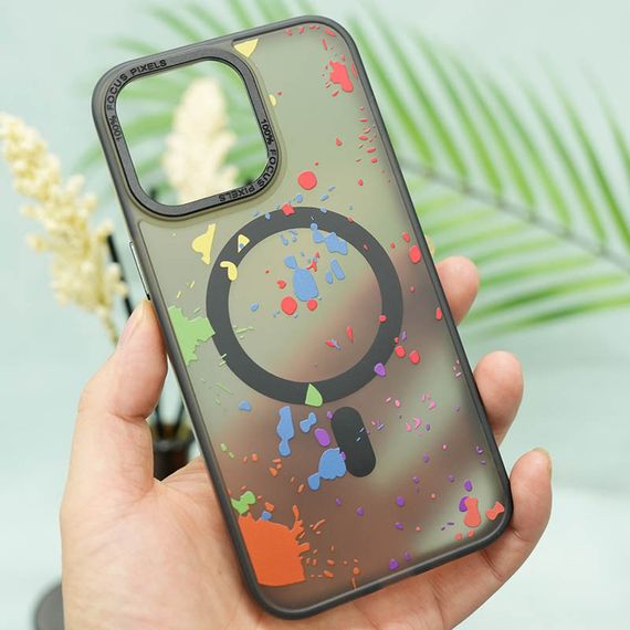 Чехол TPU+PC Flush with MagSafe для Apple iPhone 11 (6.1") Titanium grey | Зображення 2