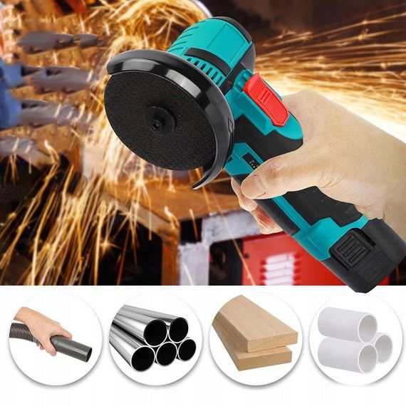 Аккумуляторная болгарка в кейсе + аккумулятор 12V, диск 75мм / Угловая шлифовальная машина / Мини болгарка | Зображення 5