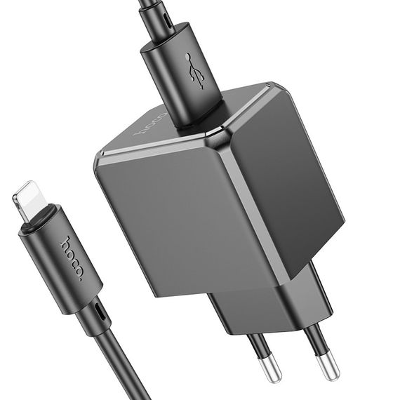 Мережевий зарядний пристрій Hoco CS11A 1 USB 2.1 A + USB to Lightning | Зображення 3