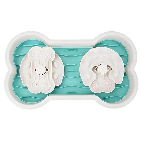 Миска-лабіринт для годування собак у формі кісточки та із силіконовим килимком Henry&Cary | Зображення 2