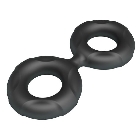 Ерекційне кільце Crazy Bull Super Soft Silicone Radwan, чорне Sex Aura | Зображення 3