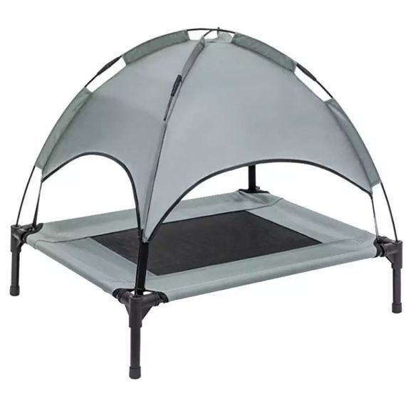 Лежак Для Больших Собак 2в1 Уличный Гамак со Съемным Навесом и Кровать Для Животных Складная Переносная 120 см | Зображення 1