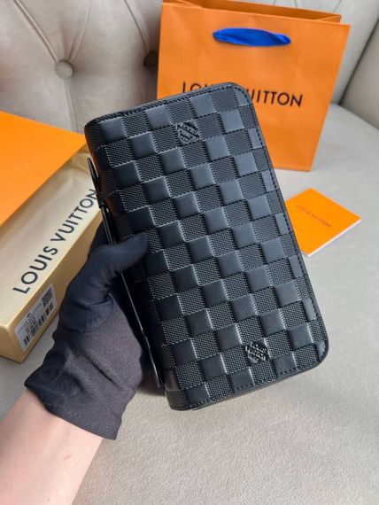 Органайзер чорний Louis Vuitton Zippy XL Damier Infini k425 | Зображення 3
