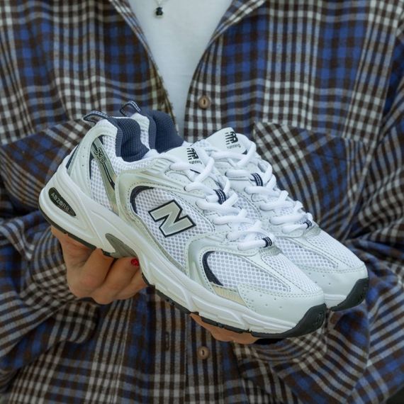 Кросівки літні  сітка New Balance білі | Зображення 9
