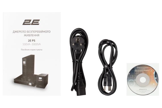 Джерело безперебійного живлення 2E  PS2000RT, 2000VA/1800W, RT3U, LCD, USB, 6xC13 (2E-PS2000RT) | Зображення 1