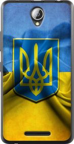 Чехол на Lenovo A5000 Флаг и герб Украины 1 "375u-119-17620"