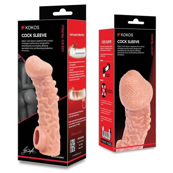 Насадка на член Kokos Cock Sleeve CS 007 M Sex Aura | Зображення 5