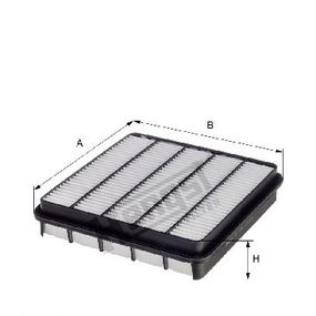 Фильтр воздушный Toyota Land Cruiser 200 4.5 i/D4-D 07-, Hengst, E1763L,