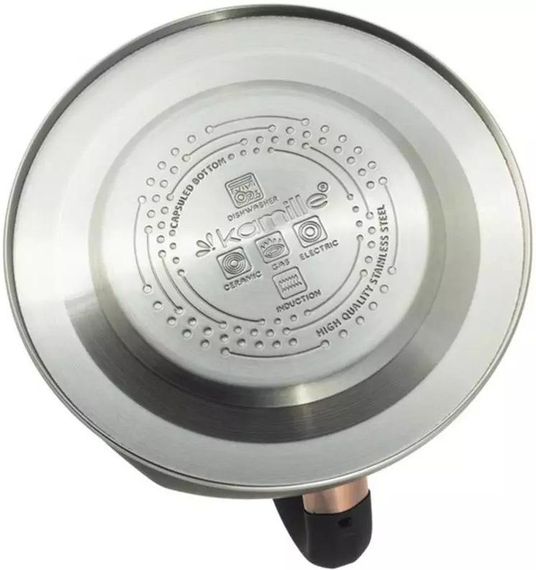 Чайник Kamille Whistling Kettle Black Сrystal 3л з нержавіючої сталі зі свистком | Зображення 2
