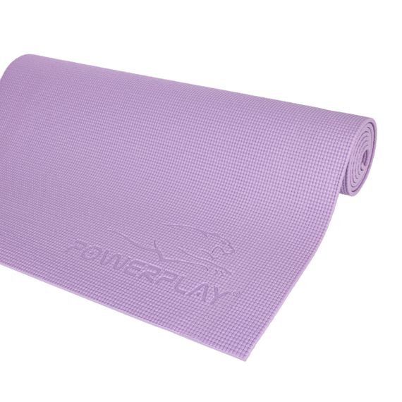 Килимок для йоги та фітнесу PowerPlay 4010 PVC Yoga Mat Лавандовий (173x61x0.6) | Зображення 2