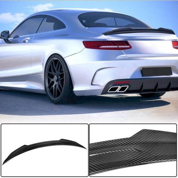 Спойлер V3 (купе, Сухий карбон) для Mercedes S-class C217 Coupe 2014-2020 рр
