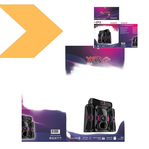 Акустична система 3в1 Потужний динамік XPRO ZX-3070 (45629-ZX-3070_2277) | Зображення 1