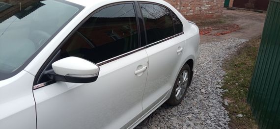 Нижні молдинги вікон (6 шт, нерж.) OmsaLine - Італійська нержавійка для Volkswagen Jetta 2011-2018 рр | Зображення 5