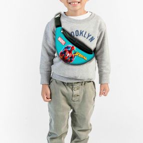 Сумка-бананка дитяча Спайдермен Людина-павук "Spiderman" з принтом, 32х15см, сумка для хлопчика через плече (00544)