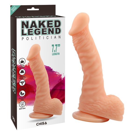 Фаллоимитатор - Naked Legend Politician 7.7" Flesh Sex Aura