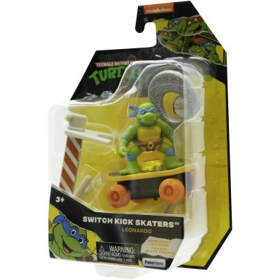 Ігровий набір Funrise TMNT Черепашки-ніндзя класичні Скейтбордист з лаунчером Леонардо (71040) | Зображення 6