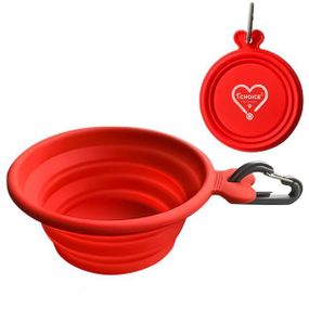 1st Choice Collapsible Silicone Pet Bowl складна миска для собак і котів 15х13х5 см