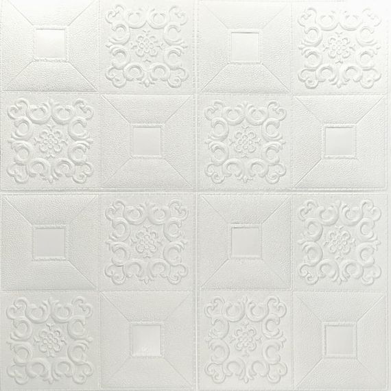 Самоклеюча декоративна настінно-стельова 3D панель фігури 700х700х3мм (114-3) SW-00000697 | Зображення 1