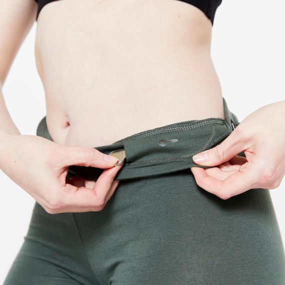 Легінси жіночі для фітнесу темно-зелені - S UA42L31 | Зображення 2