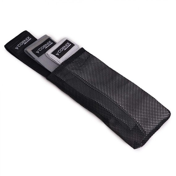 Резинки для фітнесу та спорту із тканини Cornix Hip Band набір 3 шт XR-0049 | Зображення 7
